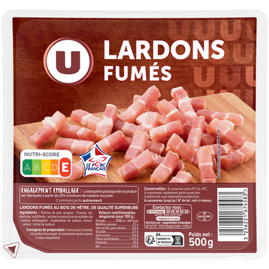 Lardons fumés - 500g