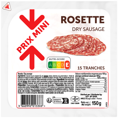 Rosette - x15 tranches, 150g