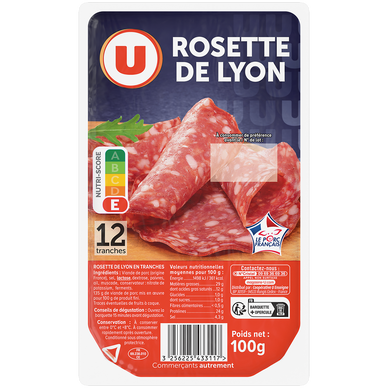 Rosette de Lyon - x12 tranches, 100g
