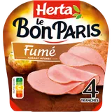 Jambon Fumé HERTA Le Bon Paris 4 tranches - 140g