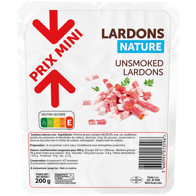 Lardons nature - 200g