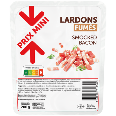 Lardons fumés - 200g