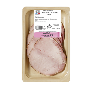 Rôti porc cuit four, VPF, 4 tranches