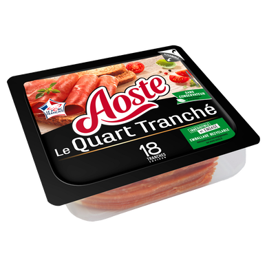 Jambon Cru Quart tranché - AOSTE - 18 tranches - 220g