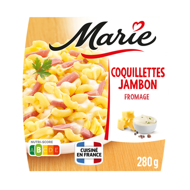 Plat cuisiné individuel Coquillettes jambon fromage MARIE, 280g