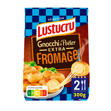 Gnocchi à poeler extra fromage LUSTUCRU - 300g