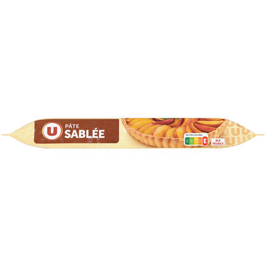 Pâte à tarte sablée ronde prête à dérouler  280g