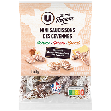 Trio de Mini Saucissons Multisaveurs VPF 150G
