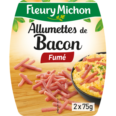 Allumettes de bacon fumées FLEURY MICHON - 2x75g
