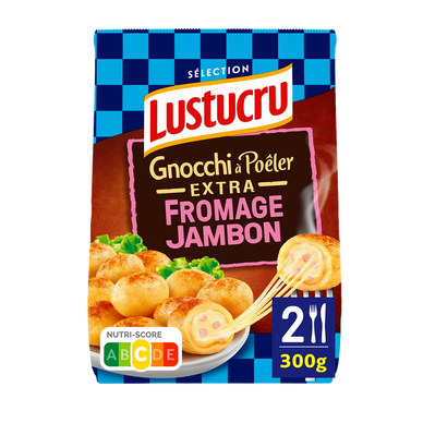Gnocchi à poeler extra jambon fromage LUSTUCRU 300g