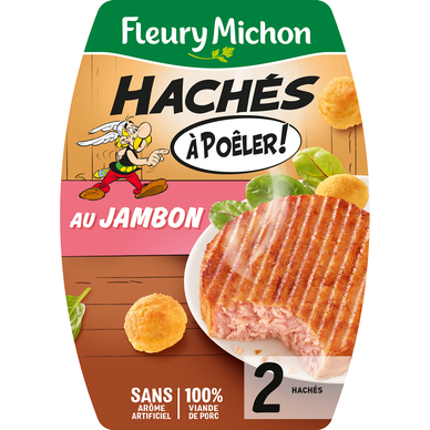 Haché de jambon à poêle FLEURY MICHON 2x95g - 190g