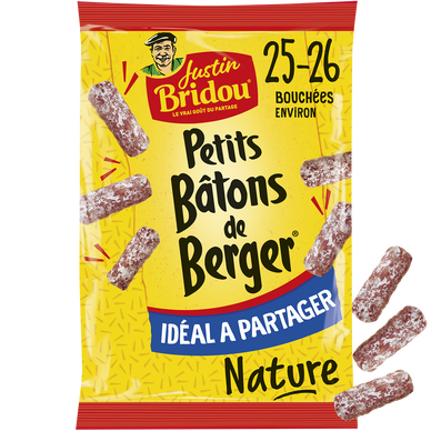 Saucisson Petits Bâton de Berger - JUSTIN BRIDOU - 160g - 26 bouchées