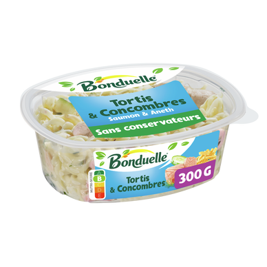 Salade de tortis et concombre au saumon BONDUELLE, 300g
