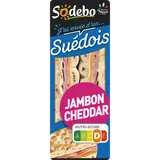 Sandwich pain polaire, jambon et cheddar SODEBO, 135g