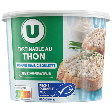 Tartinable au thon fromage frais ciboulette - 140g