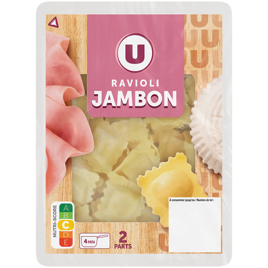 Raviolis au jambon cuit  300g