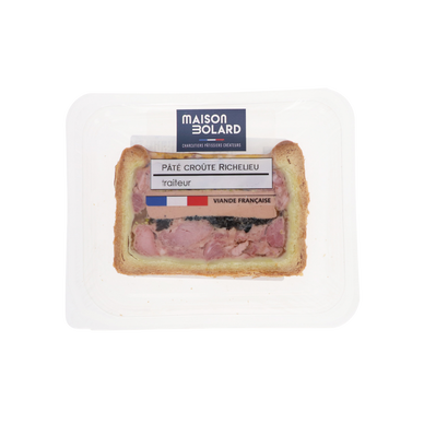 Paté en croûte Richelieu, MAISON BOLARD 1 tranche, 100g