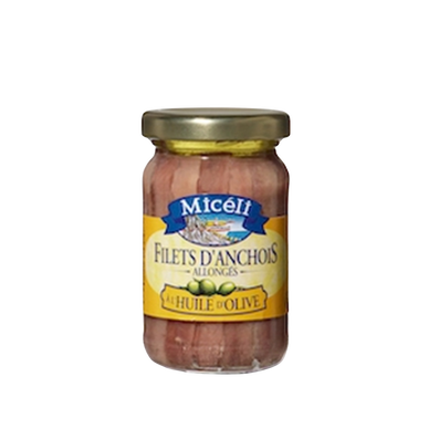 Filets d'anchois allongés à l'huile d'olive MICELI, 105g
