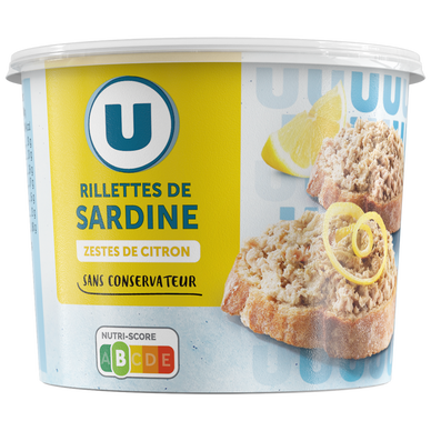Rillettes de sardine aux zestes de citron - 140g