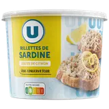 Rillettes de sardine aux zestes de citron - 140g