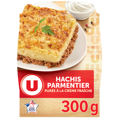 Plat cuisiné individuel Hachis parmentier purée à la crème fraîche 300g