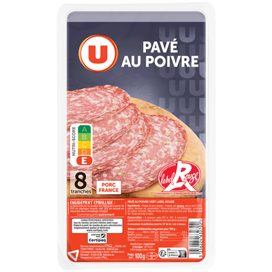 Pavé au poivre Label Rouge - x8 tranches, 100g