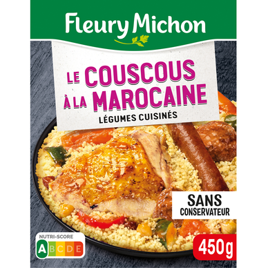 Plat cuisiné Individuel Couscous à la marocaine et petits légumes FLEURY MICHON - 450g
