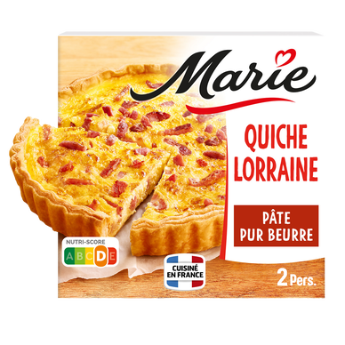 Quiche Lorraine lardons crème fraiche emmental MARIE 400g