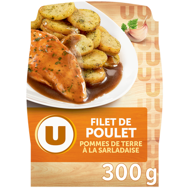 Plat cuisiné individuel Filet de poulet pomme de terre à la sarladaise300g