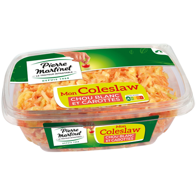 Salade coleslaw PIERRE MARTINET, barquette de 500g