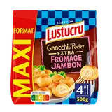Gnocchi à poêler extra moelleux jambon fromage LUSTUCRU 500g