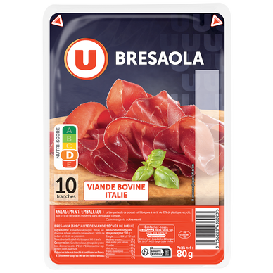 Bresaola - x10 tranches, 80g