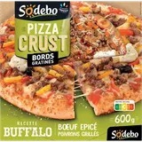 Pizza Crust buffalo boeuf épicé et poivrons grillés SODEBO, 600g