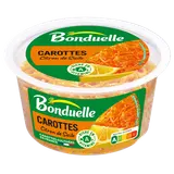 Carottes râpées au jus de citron, sans conservateur, BONDUELLE -Barquette 180g