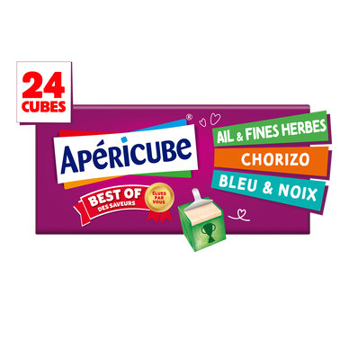 Fromage apéritif Best of des saveurs APERICUBE - 24 cubes 125g
