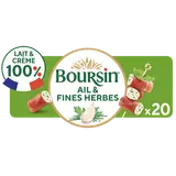 Fromage apéritif Roulés Jambon Ail et fines herbes BOURSIN - 20 roulés100g