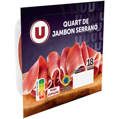 Quart de Jambon Serrano - x18 tranches, 220g