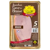 Jambon à poêler "Coeur de braise" Viande de Porc Française PETITGAS, 5tranches épaisses, 500g