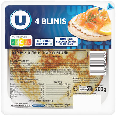 Blinis  x4, 200g