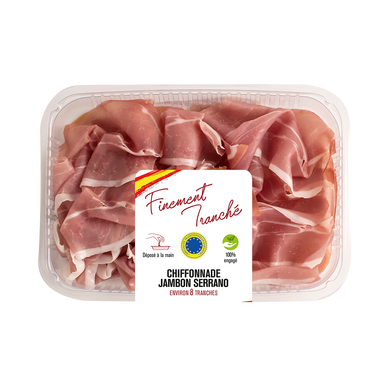 Chiffonnade de jambon serrano, STG, 80g