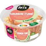 Bol gourmand saumon fumé pâtes carottes & concombres MIX 250g