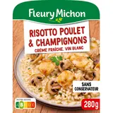 Plat cuisiné Individuel risotto au poulet et cèpes FLEURY MICHON - 280g
