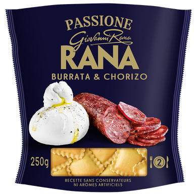 Pâtes Fraiches RANA Ravioli Burrata chorizo 250g