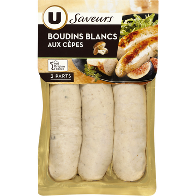 Boudins blancs aux cèpes - x3, 375g
