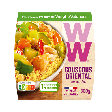 Plat cuisiné individuel Couscous Oriental WW - 300g