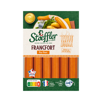 Saucisse de Francfort STOEFFLER, 6x40g
