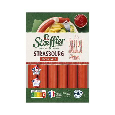 Saucisses de Strasbourg STOEFFLER, 6x40g