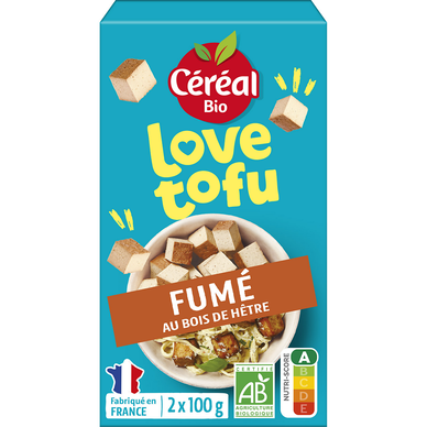 Tofu fumé au bois de hêtre CEREAL Bio Frais 200g
