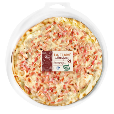Tarte flambée lardons oignons ronde PIERRE SCHMIDT, 2 pièces de 120g