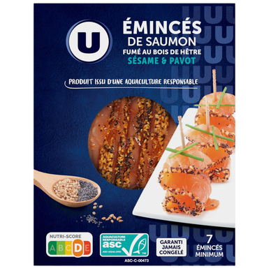 Emincés de saumon fumé sésame pavot 100g